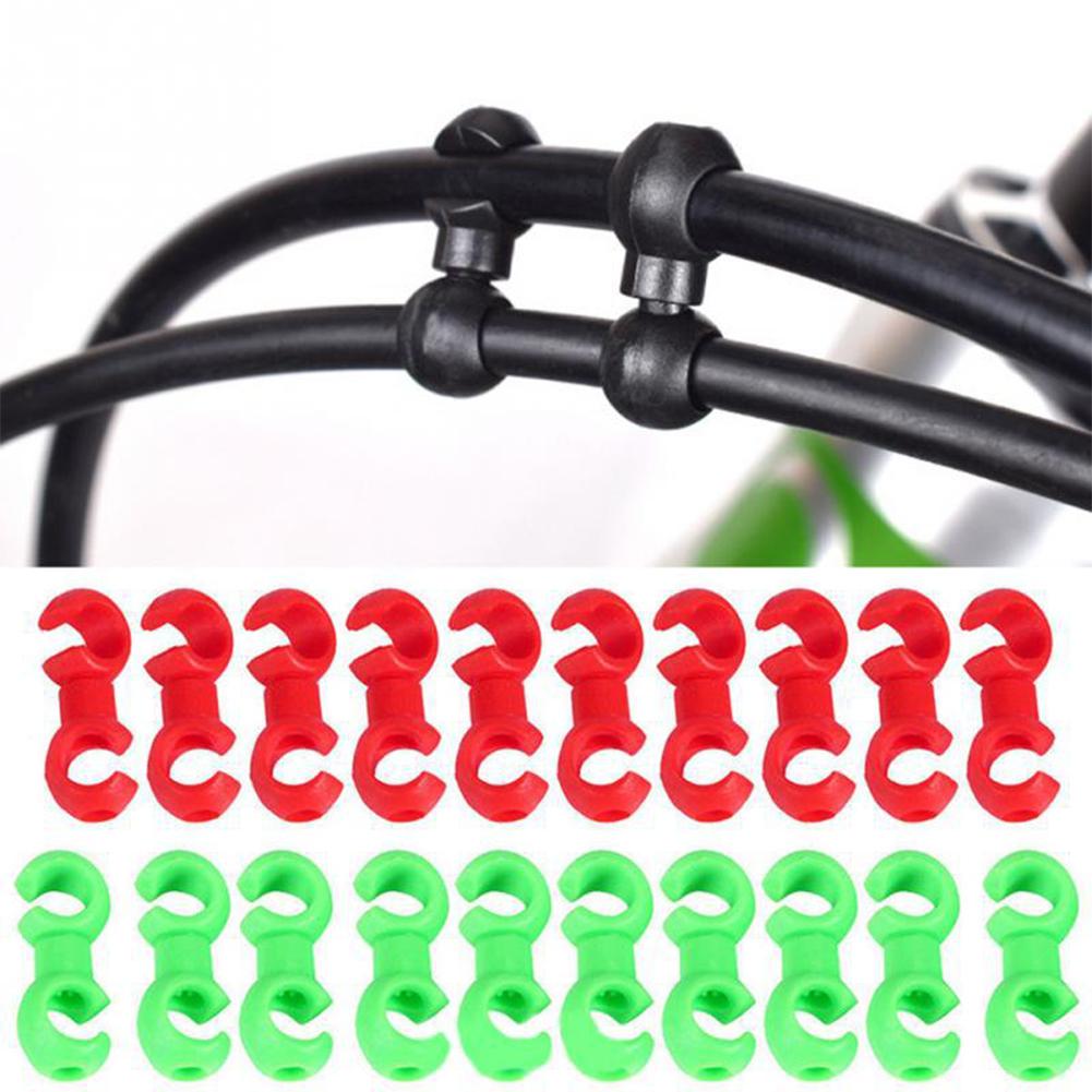 Cycling Gear Guide - 10 adet bisiklet kablo klipsi bisiklet