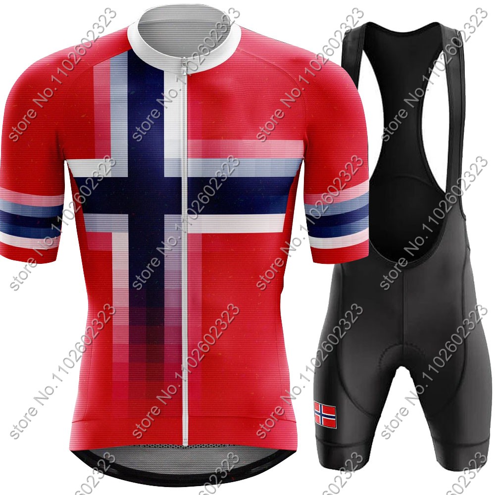 Cycling Gear Outfit - 2024 norveç bisiklet forması milli takım