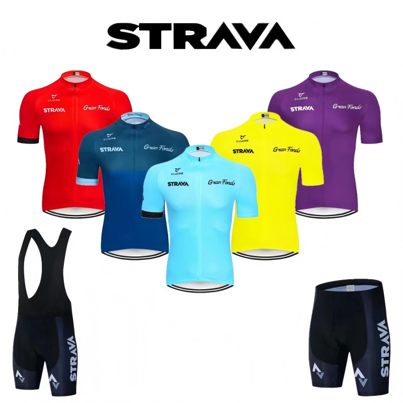 Cycling Gear Outfit - STRAVA Bisiklet Setleri Bisiklet Giysileri Erkekler