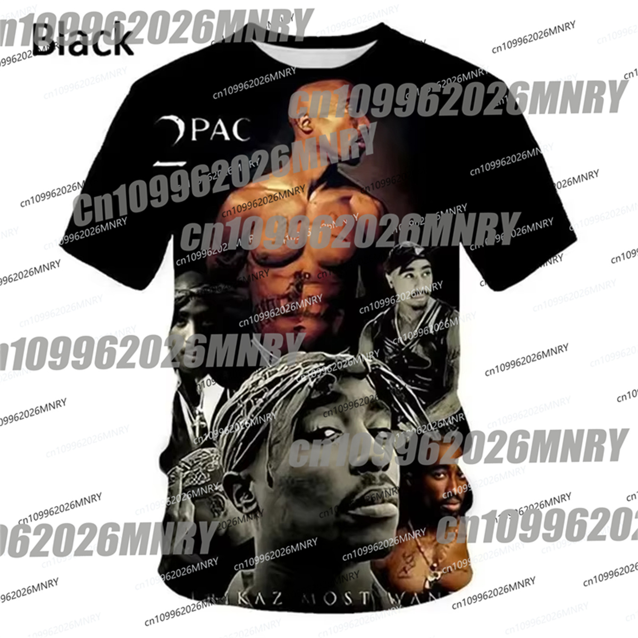 Cycling Gear Kids - 3D Baskılı 2pac Yazlık Çocuk Tişörtü