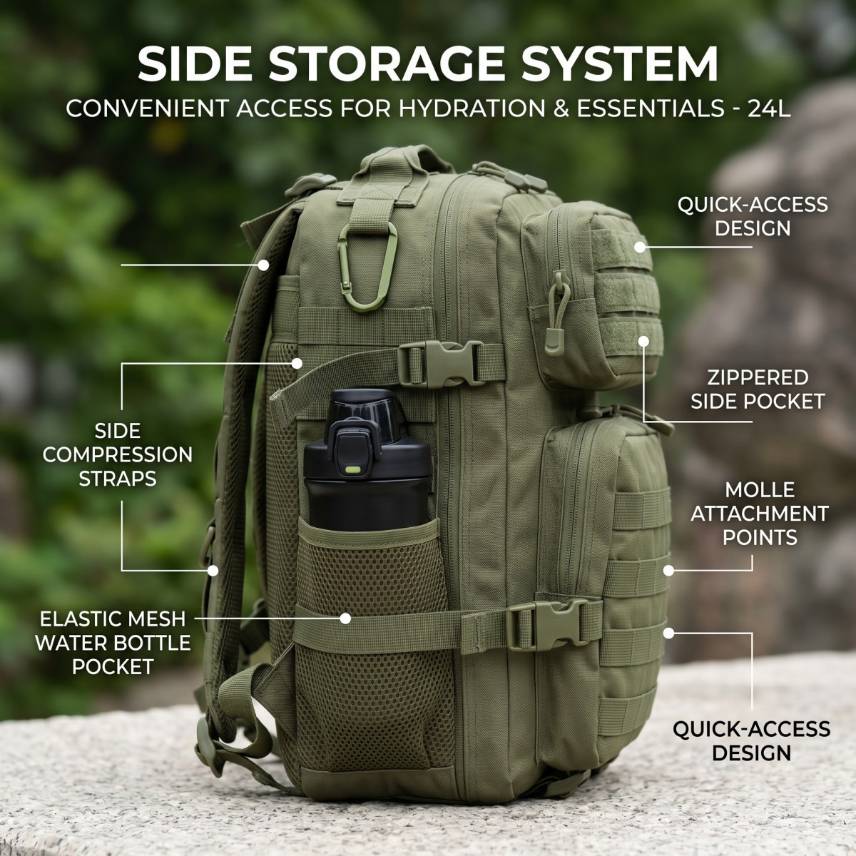 24L Molle Taktik Sırt Çantası  - Cycling Gear Duffle incelemesi ve fiyatı