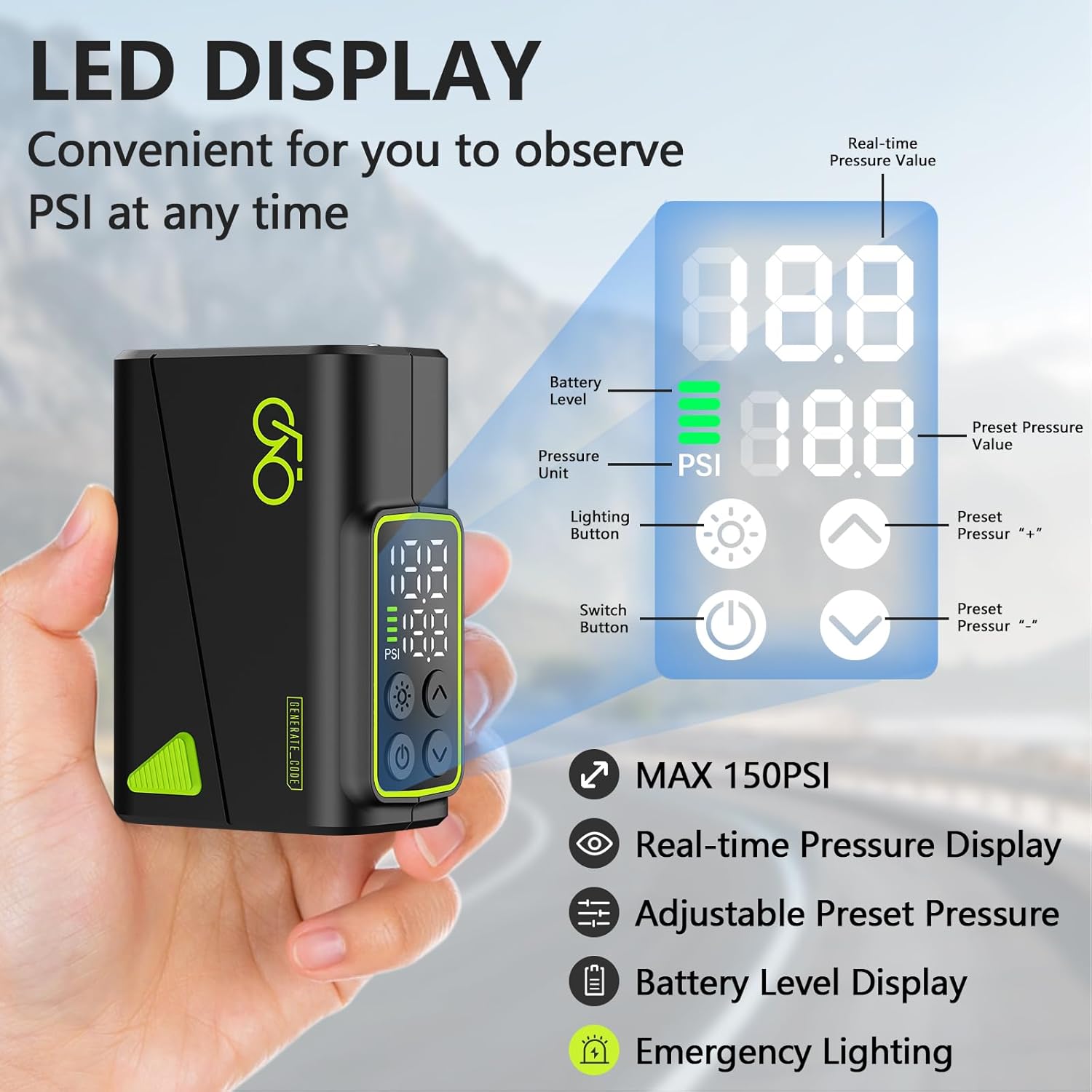 Elektrikli Bisiklet Lastik Pom - Cycling Gear Display incelemesi ve fiyatı